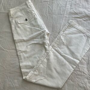 White Banana Republic Relaxed Denim Trousers